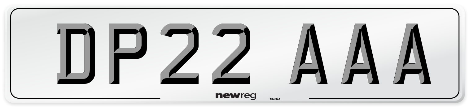 DP22 AAA Number Plate from New Reg
